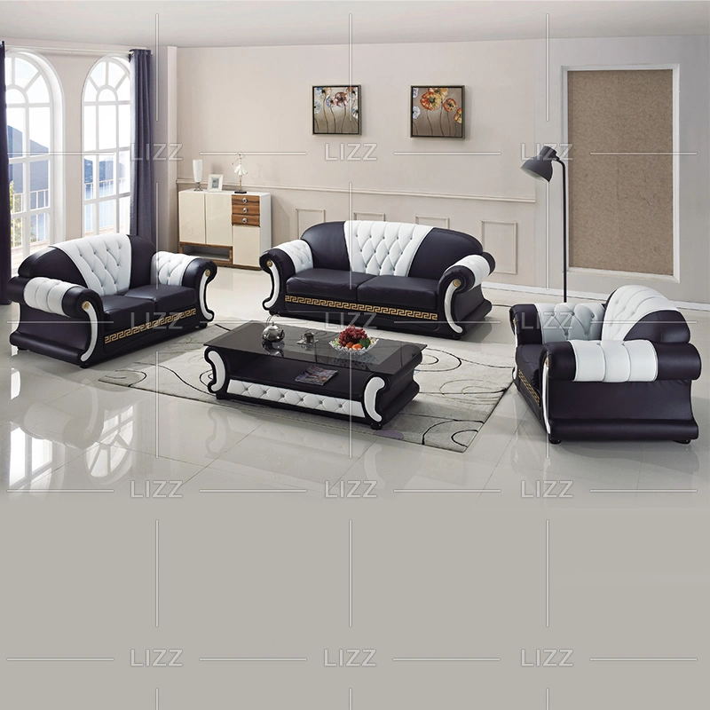 Fabrik-Versorgung Wohnzimmer Möbel Sektional Beliebte Sofa Wohnzimmer Chesterfield Ledersofa Set