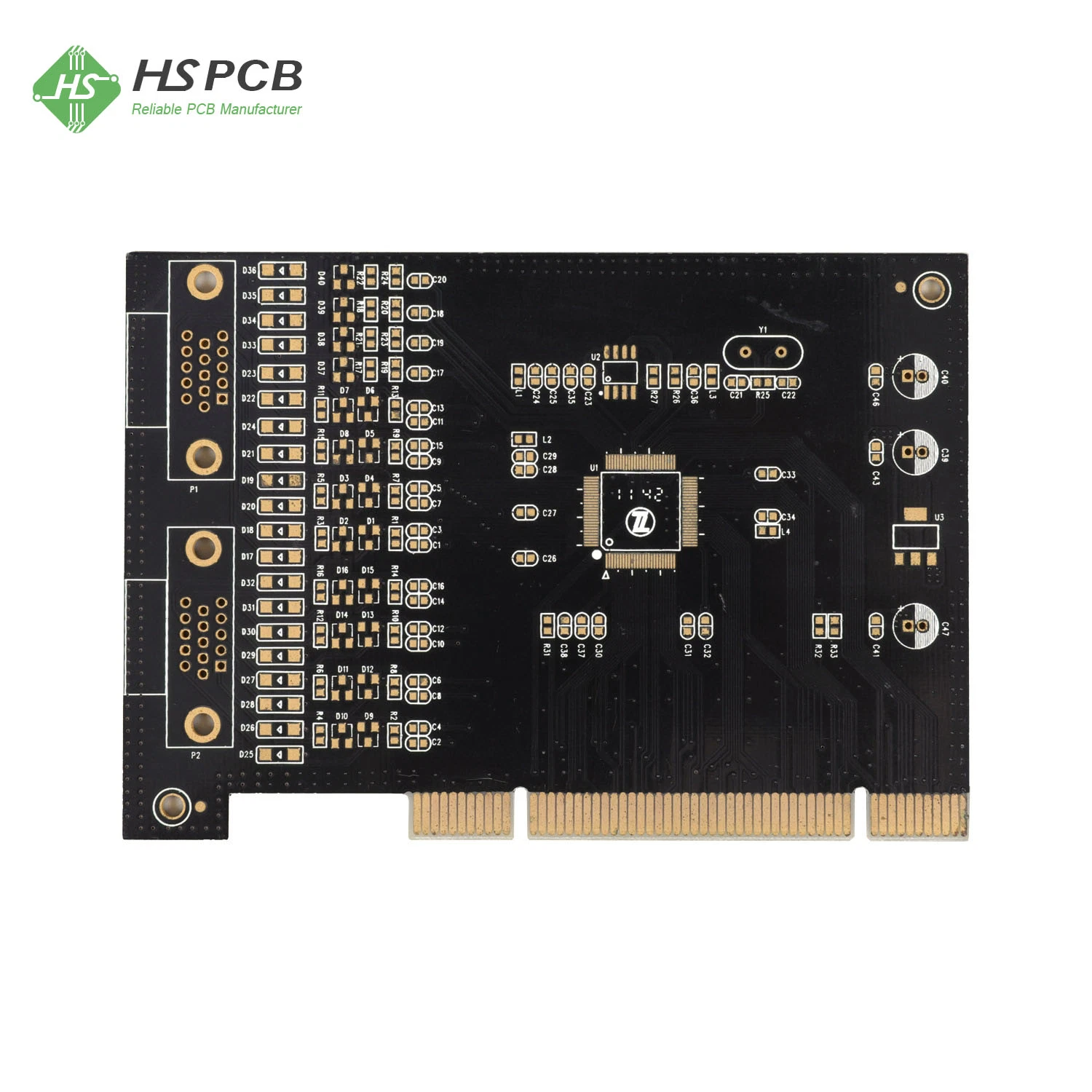 Golden Fingers / Electrical Gold Plating PCB Board Kundenspezifische Hersteller