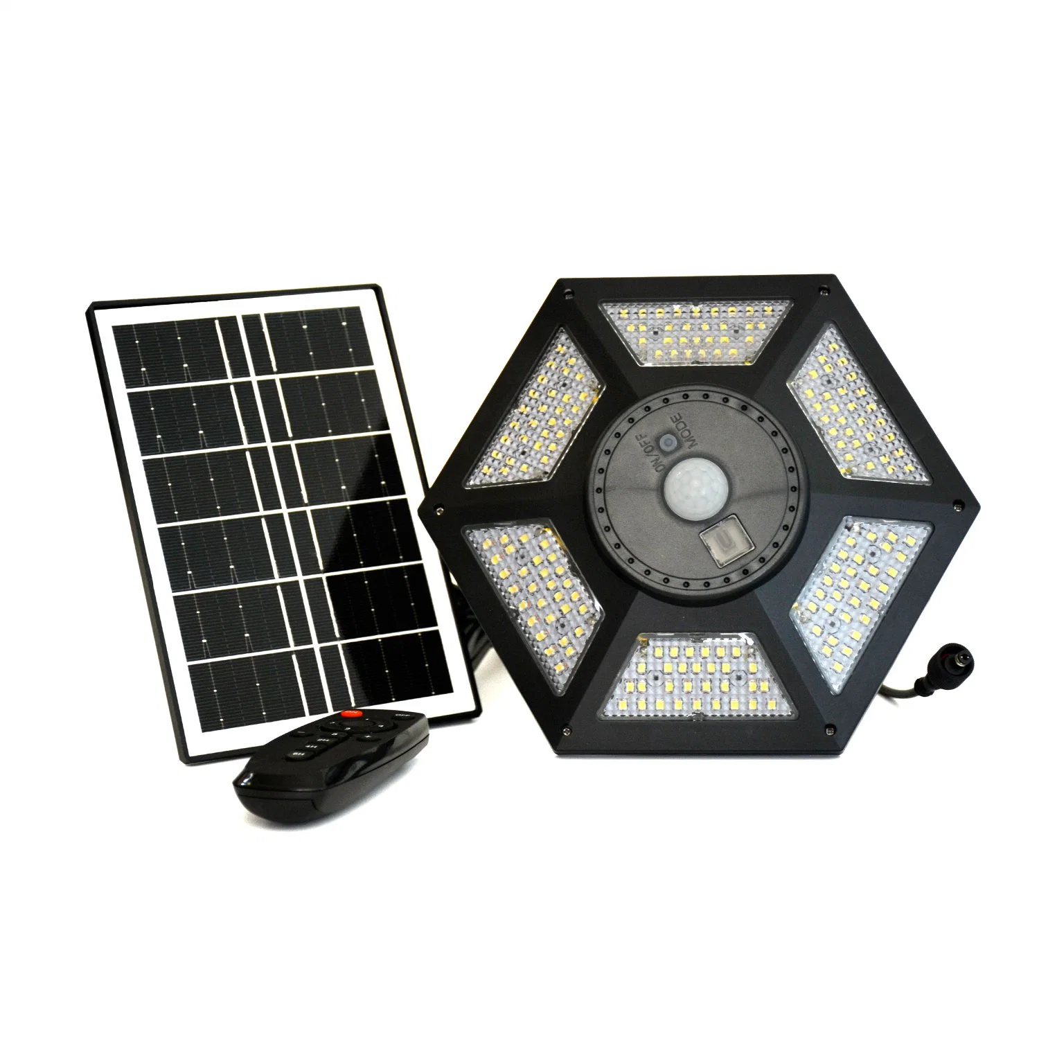 Lámpara solar impermeable exterior Control remoto sensor Luz Solar Street Luz