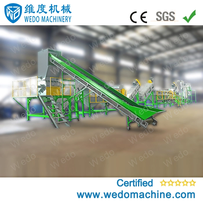 Waste PE PP HDPE Milk Bottle Flakes Making Agricultural Film Jumbo Woven Bags Crushing Washing Line Plastic Recycling Machines