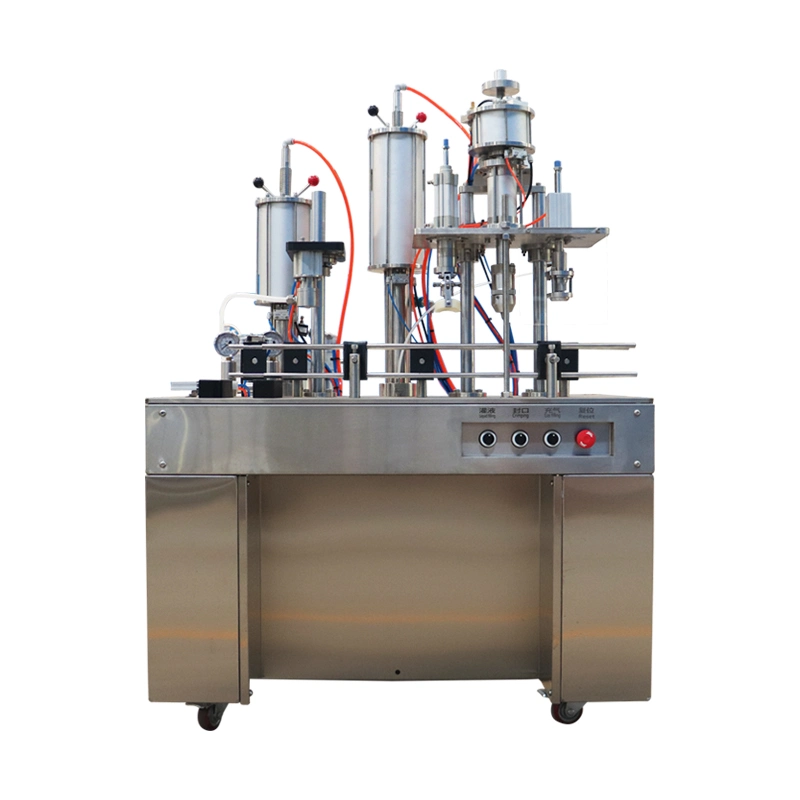 Sanitizing Spray Aerosol Bottle Tin Can Spraying Filling and Capping Packing Machine