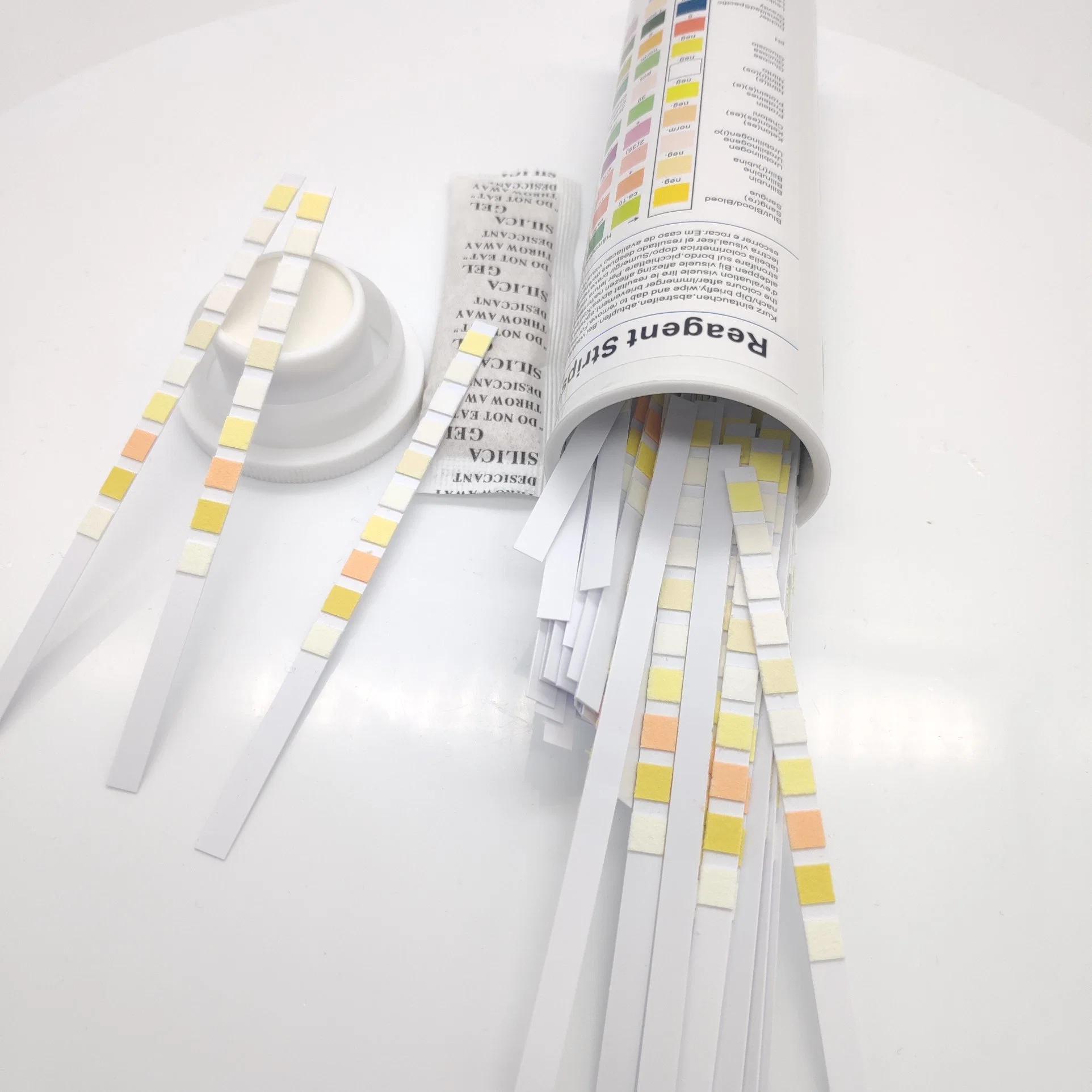 Clinical Microalbumin Creatinine Analysis Urinalysis Reagent Urine Test Strip 14 Parameter