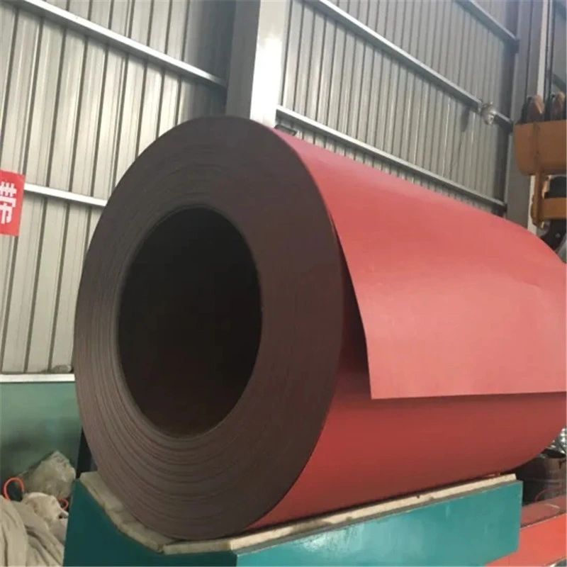 Red Black Wrinkle Matte Grain Precoated Color Coated Zincalum Prepainted Matt Steel Coil