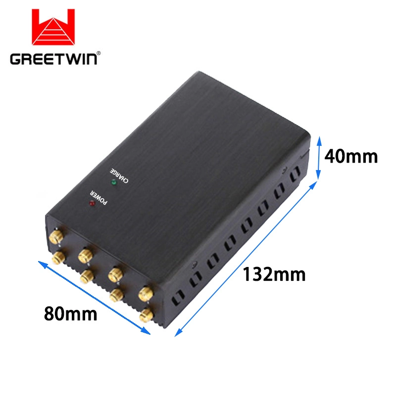 8 Band Portable Bluetooth Network Mobile Jammer GSM 2g 3G 4G Cell Jammer