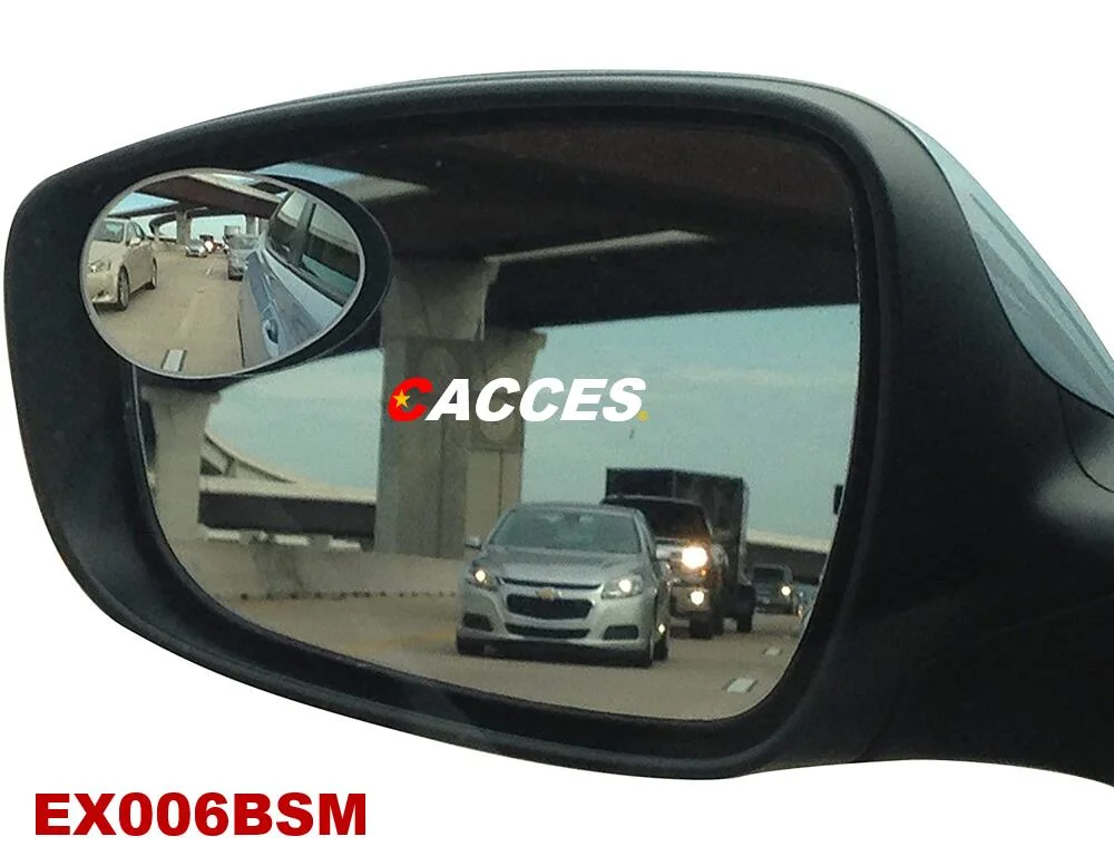 2PCS Blind Spot Mirror for Cars, Cacces Universal 360 Degree Adjustment Auxiliary Mirror Wide-Angle Blind Spot Side Rear View Mirror Right+Left Car Safety Tool