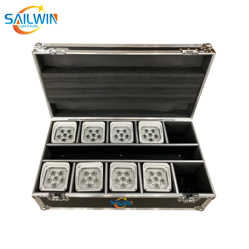 Sailwin 6X18W Smart Mobile LED PAR Light with Flight Case