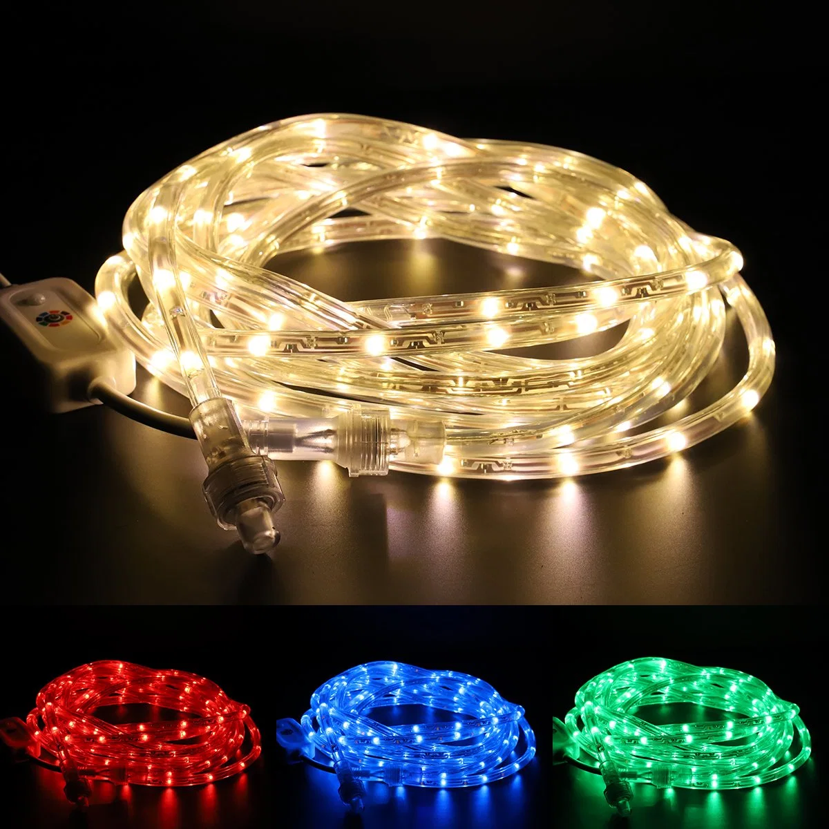 Waterproof Outdoor/Indoor RGB Color Changing SMD LED Flexible Strip /LED Home Decoration Rope Light