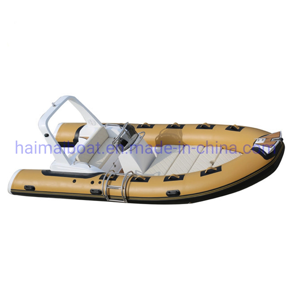 17feet 5.2m Semi-Rigid Hull Inflatable Fishing Boat Fiberglass Hull Inflatable Sport Boat Aluminum Hul Inflatable Rescue Boat Hand-Made Luxury Boat Motor Boat