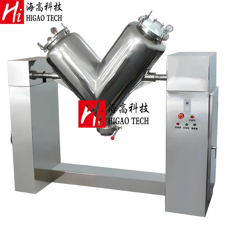 V Shape Blending Vertical Lab Dry Powder Mixing V Type Powder Mixer Machine