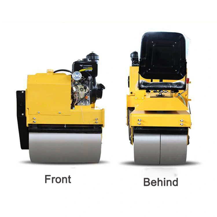 Walk Behind Double Drums Road Roller Mini Road Roller