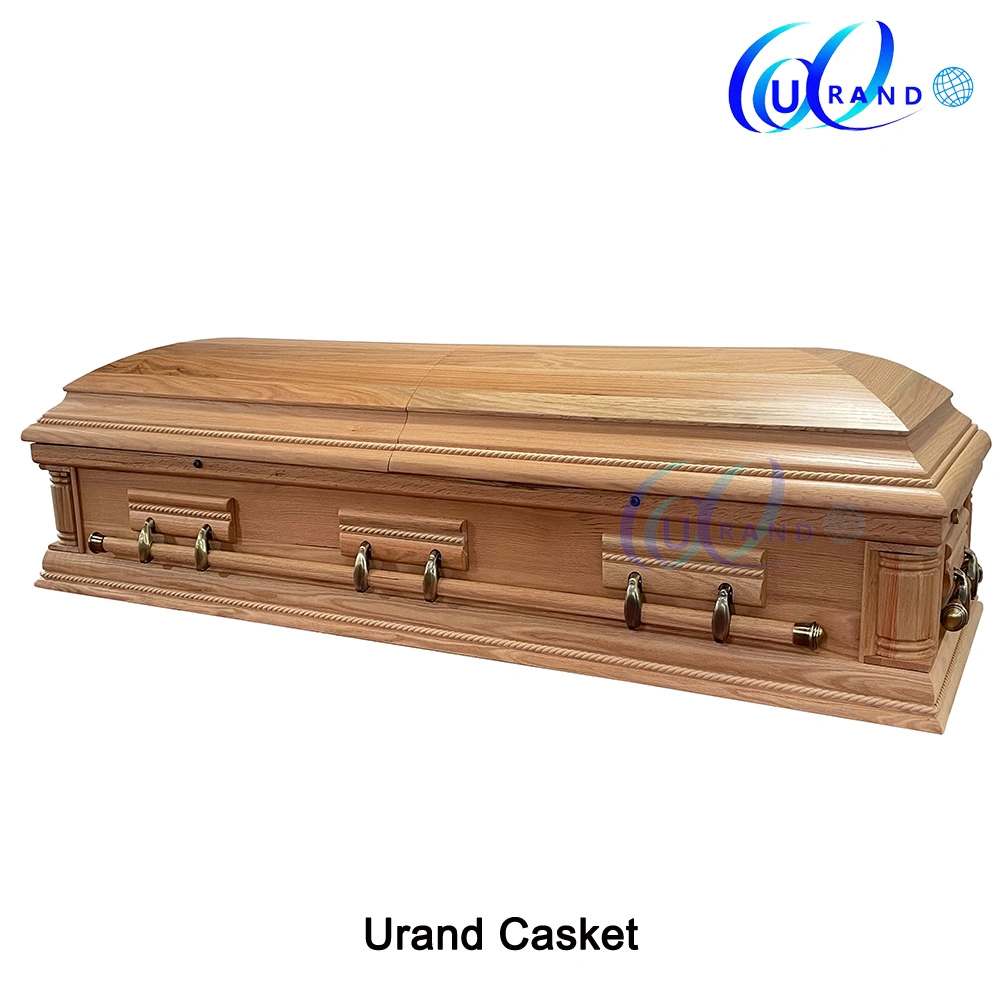 High quality/High cost performance American Style Casket Funeral Supplies Wholesale/Supplier Solid Oak Rustic Finishing Burial Caskets