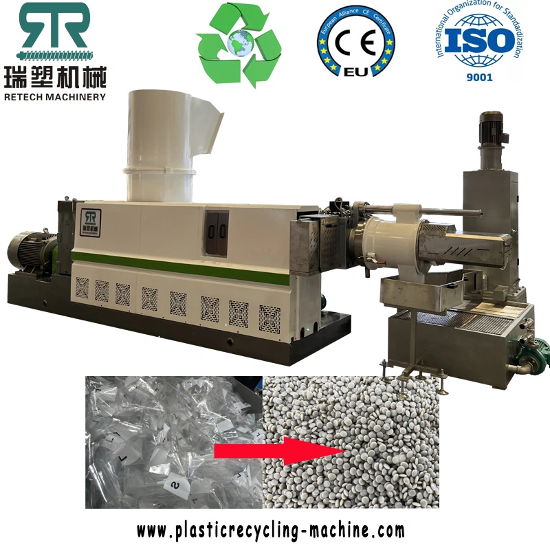 High Capacity Plastic LDPE LLDPE HDPE Film Recycling Pet Film Compactor Granulation Recycling Machine