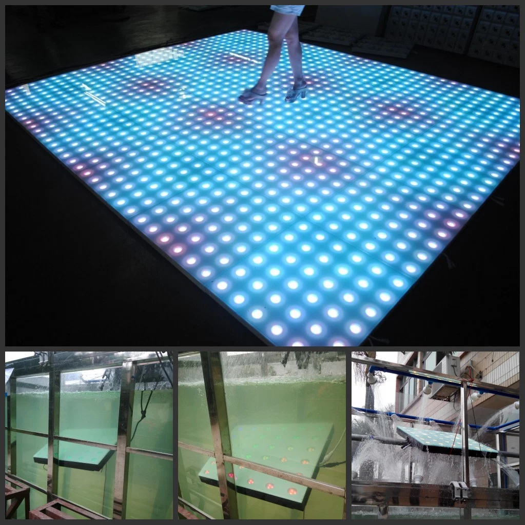 New Design Portable IP65 Waterproof Digital LED Dance Floor 61*61cm Stage Lighting Flooring