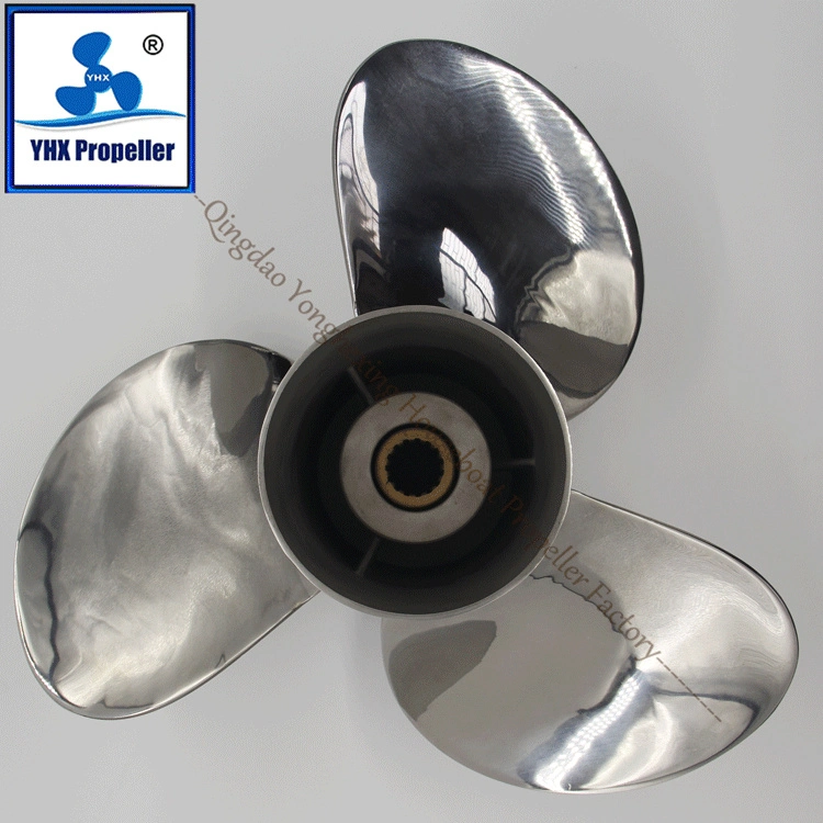 Honda Size 14 1/4*15/115-225HP Certificated Stainless Steel Polished Marine Equipment Propeller