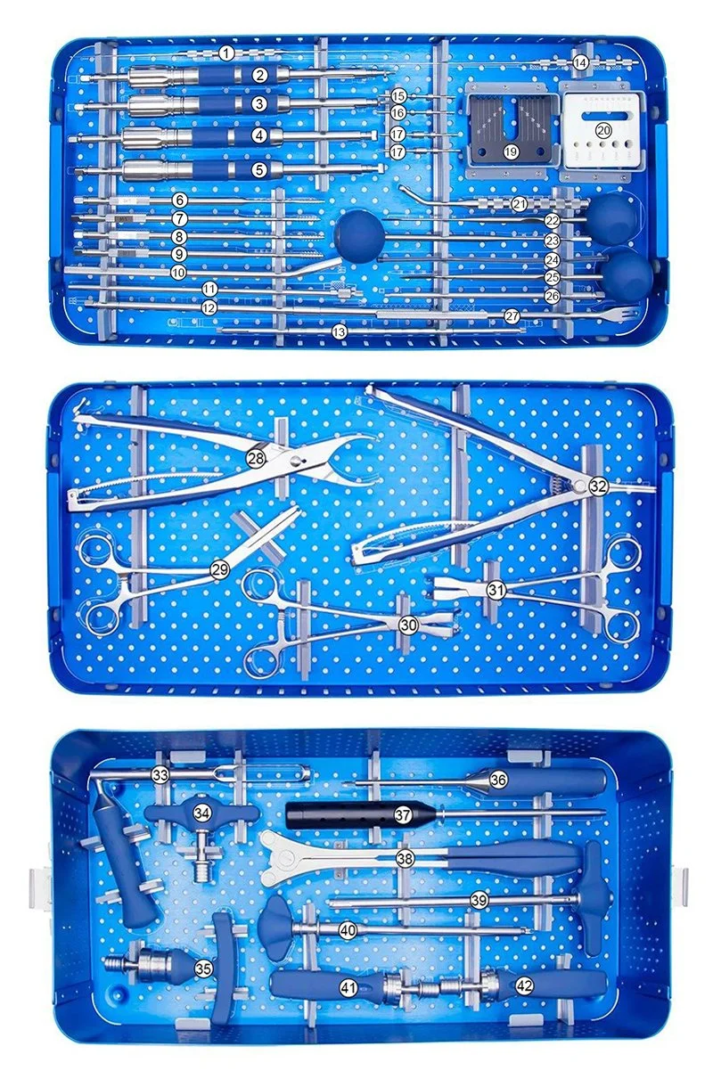Orthopedic Surgical Equipment Series Spine Surgery Spinal 5.5 System Pedicle Screw Instrument Tools Set