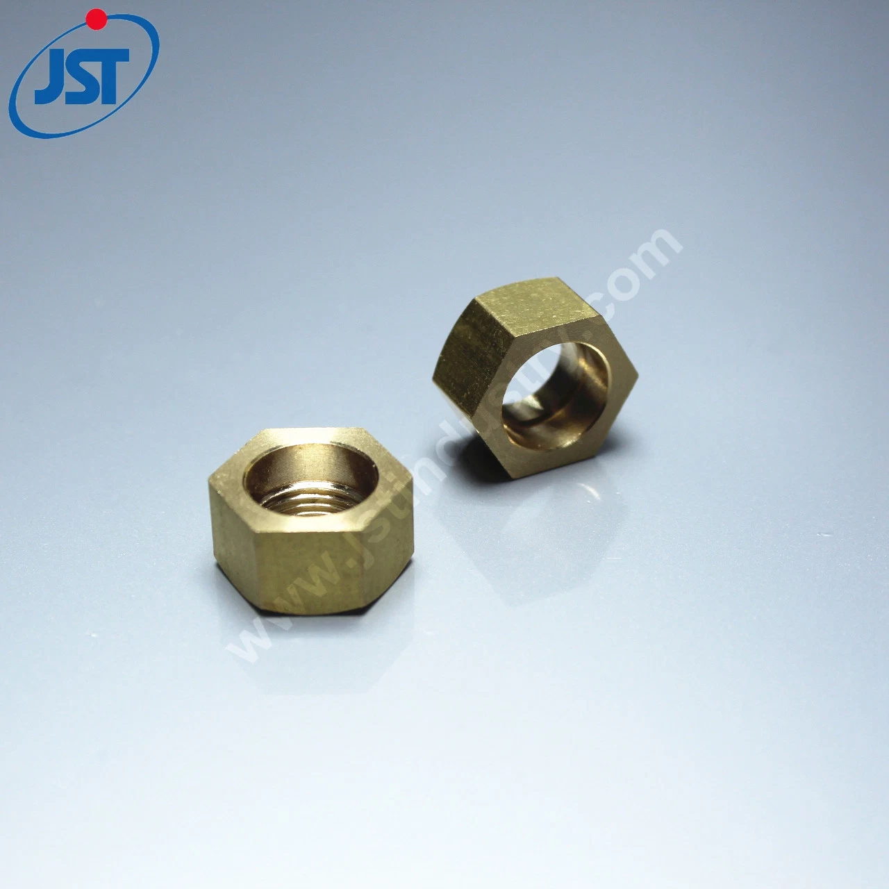 Custom CNC Turning Hexagon Self-Locking Brass Coupling Nut for Medical Device, Quick Coupling