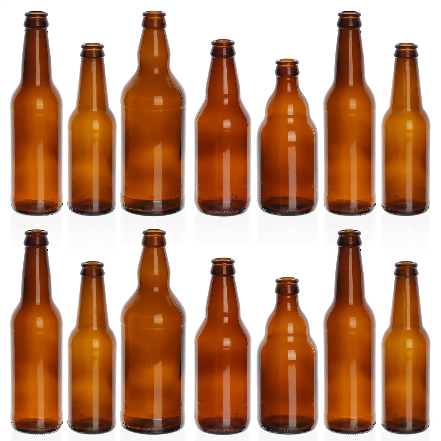 Promotional Customized 250ml 330ml 500ml 640ml Empty Clear Glass Beer Bottle