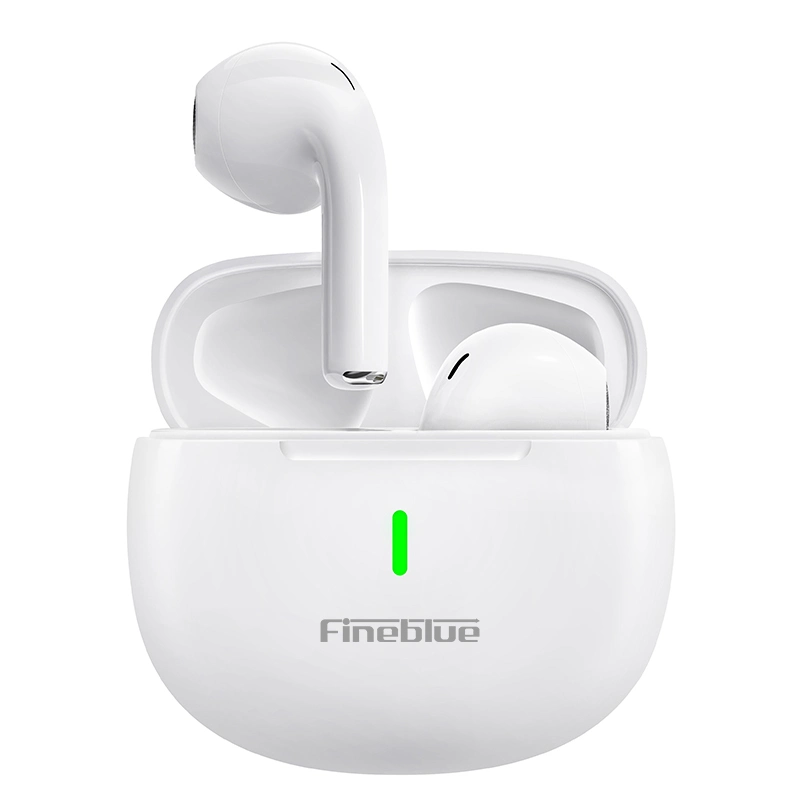 Fineblue M5 Tws Bluetooth Touch Semi-in-Ear HiFi Stereo Wireless Headset - White