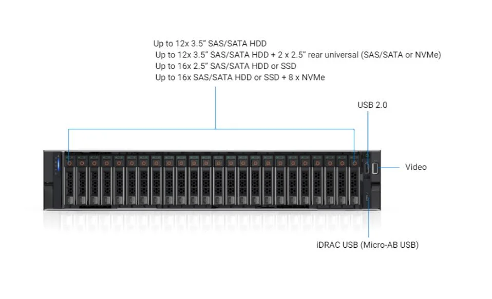 Fabriqué en Chine DELL Intel Xeon R750XS Silver serveur 4309Y