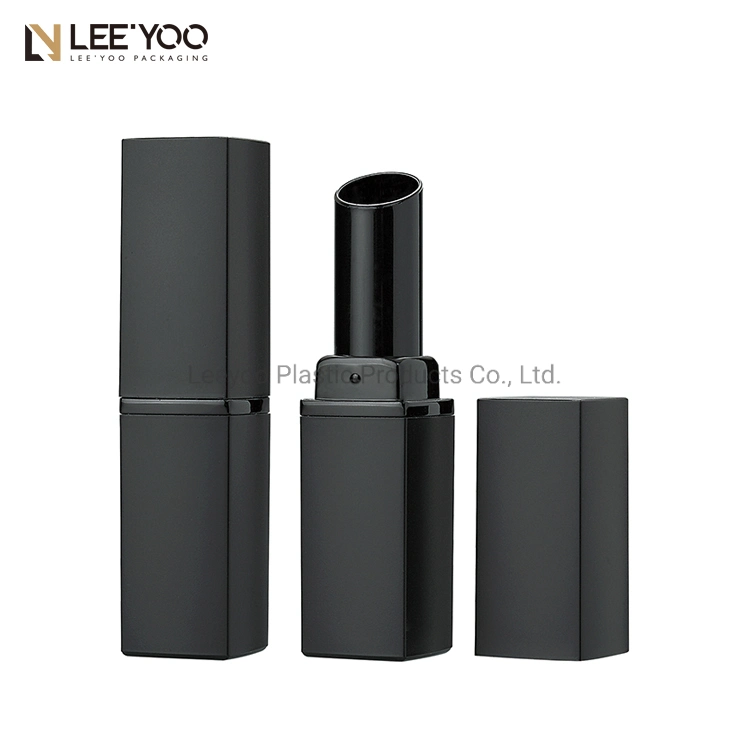 PA-1056b emballage noir mat en bâton de liptique emballage cosmétique emballage cosmétique Tube de plastique pour adhésif à lèvres