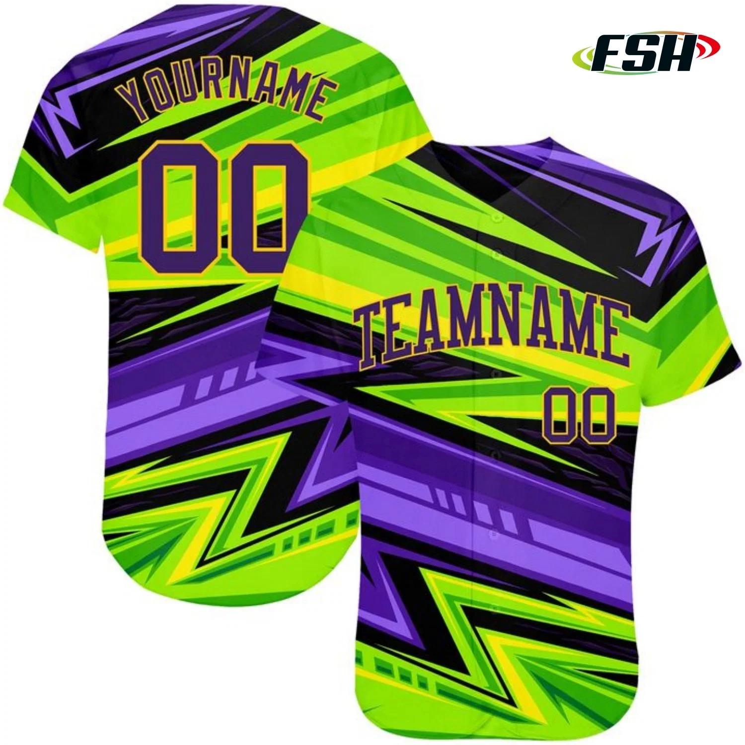 2023 New Design Mesh Fabric Custom Full Botton Baseball Uniform Sets