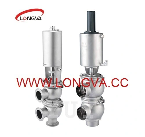 Sanitary 304 Divert Valve Pneumatic Reversing Valve