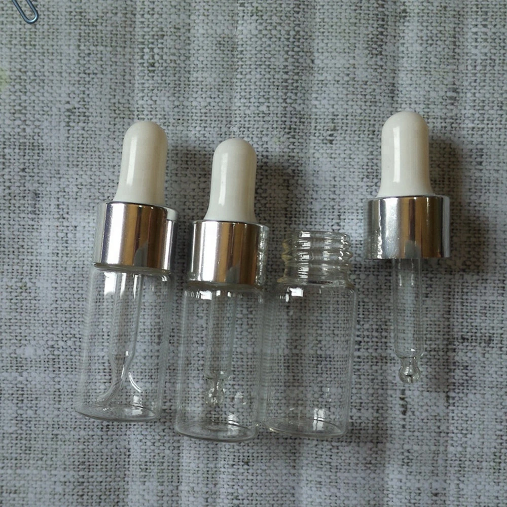 10ml Glass Essential Oil Dropper Bottle with Shiny Plating