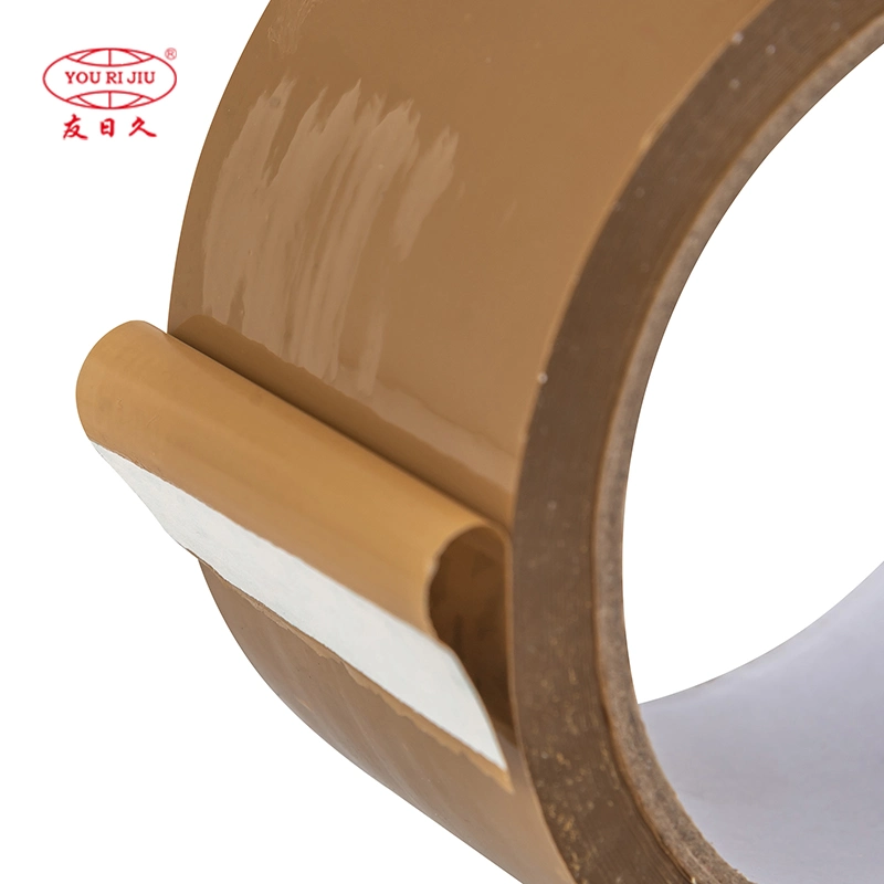 Yourijiu Colorful Brown Packing Self Adhesive Waterproof Electrical Insulation Backing Tape for Carton Sealing Print Brand Logo BOPP Jumbo Roll