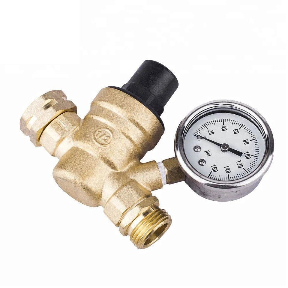 Brass Water Pressure Reducing Valve Adjustable Water Pressure Relief Valve