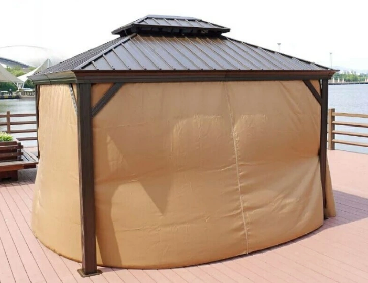 Competitive Outdoor 3*3m Aluminum Top Metal Pegola Gazebo