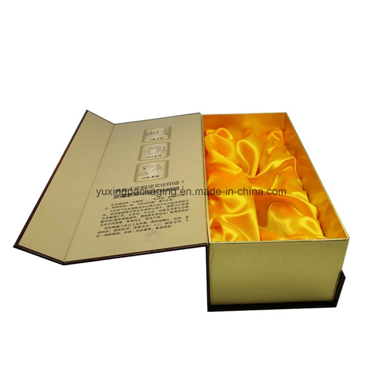 Collapsible Glass Packaging Box Customized Wine Bottle Cardboard Box