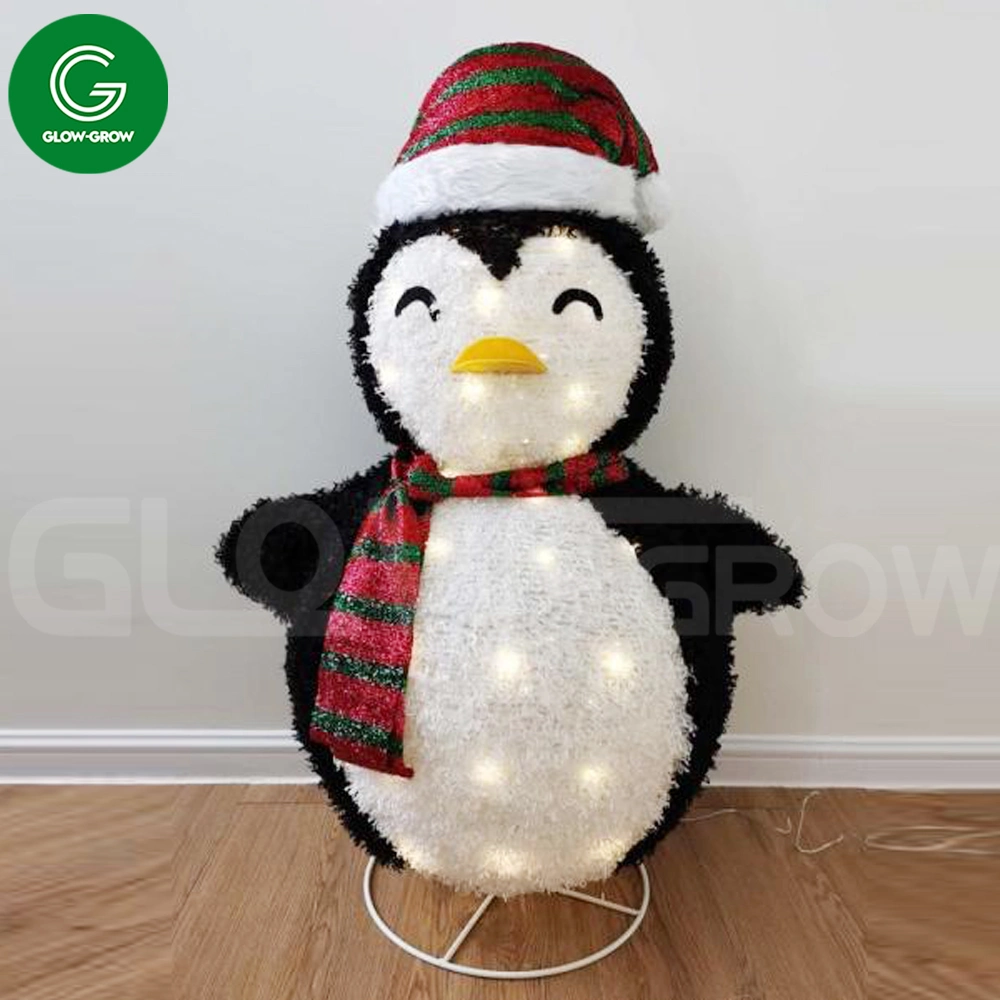 3D Foldable 91cm Height Penguin Animal Motif Light LED Fairy Light for Christmas Xmas Holiday Commercial Building Decoration