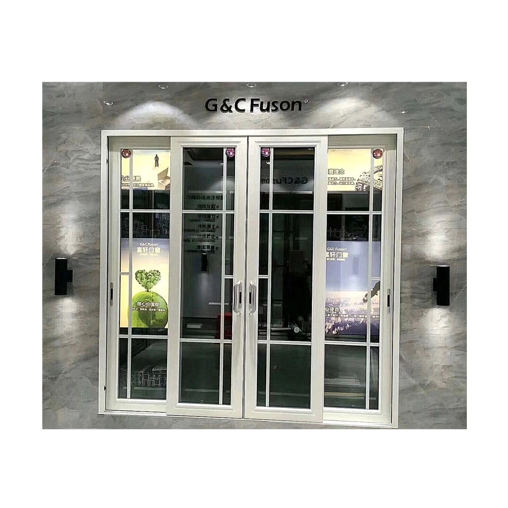 Exterior Aluminum Sliding Door with Stainless Steel Mosquito Net