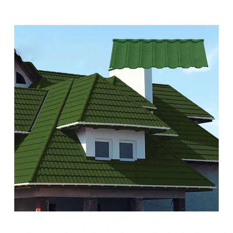 Nouveau design Kerala Pierre en métal enduit tuiles de toit Roman carreaux Tuiles de toiture de style espagnol