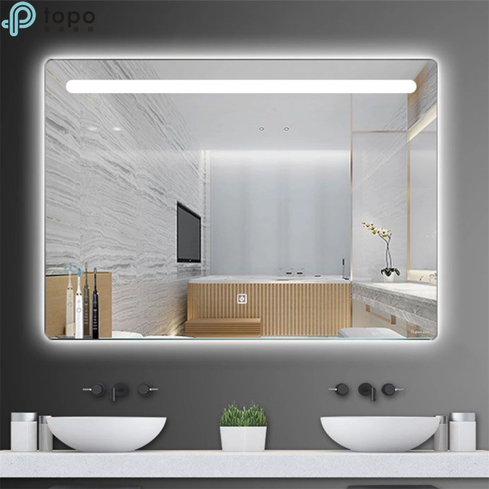 H600mm*900mm Ultra Clear Silver Coated Make up HD LED Bathroom Mirror (MR-YB1-DJ001)