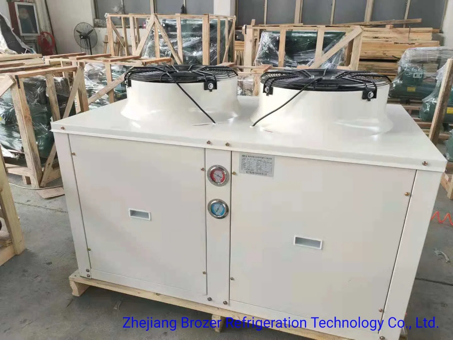 Brozer Factory Price Manufacturers All White U Shape Type Condensing Unit for Food Preservation