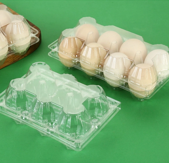 Mayorista/Proveedor de fábrica personalizado 4 6 15 30 células de PVC estuche caja de embalaje blister transparente para los huevos en Bandeja de Huevos