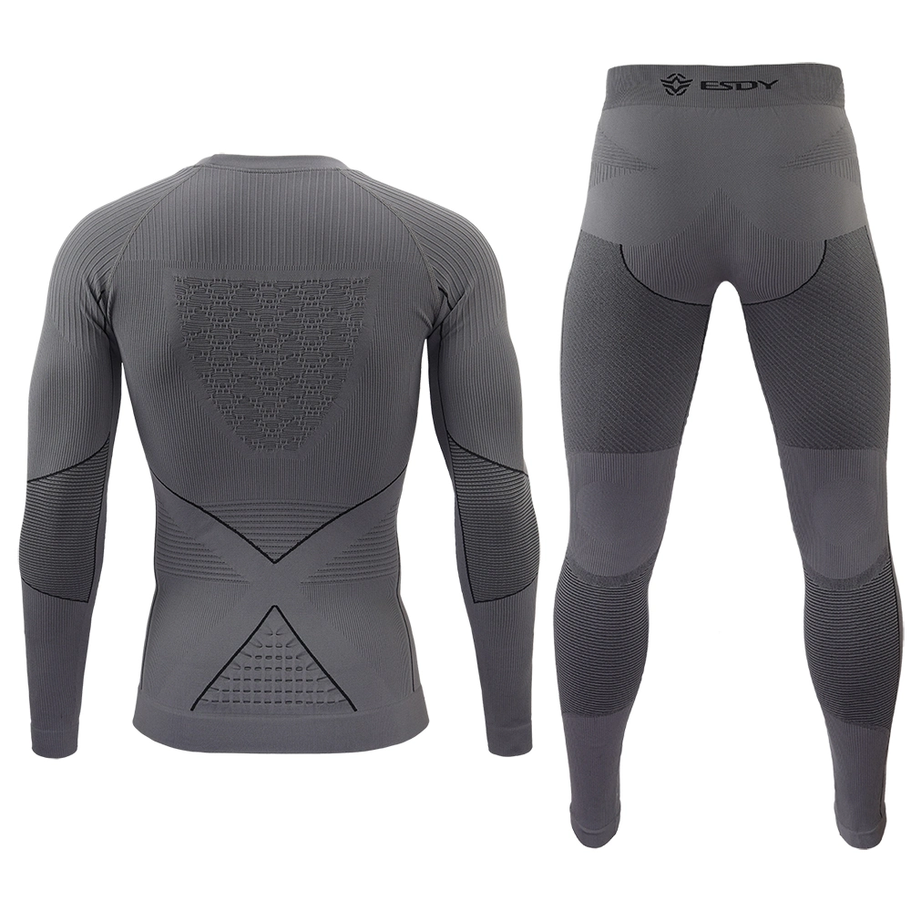 Esdy Outdoor Training Thermal Underwear Sports Fitness Clothes Functional Warm Inner Wear for Men