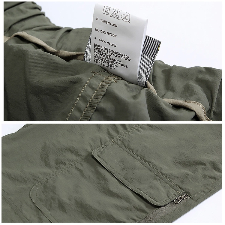 New Fashion Nylon Quick Drying Outdoor Summer Detachable Casual Travel Pants