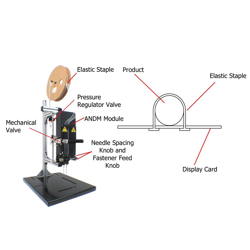 Adjustable Needle Distance Machine Pneumatic Staple Fastener Machine Plastic Staple Machine