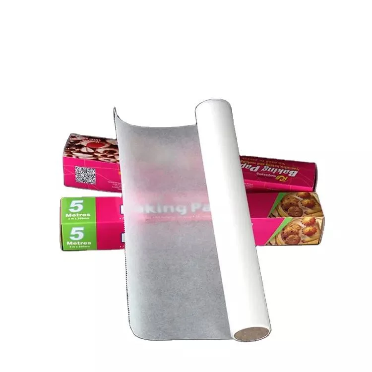 Factory Price Pre Cut Food Grade Paper Siliconized Colored Baking Parchment Paper Roll