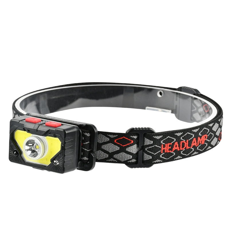 Brightenlux Hot Sale Adjustable Belt USB Rechargeable Battery High Bright LED Headlamp Tactical with 6 Modes