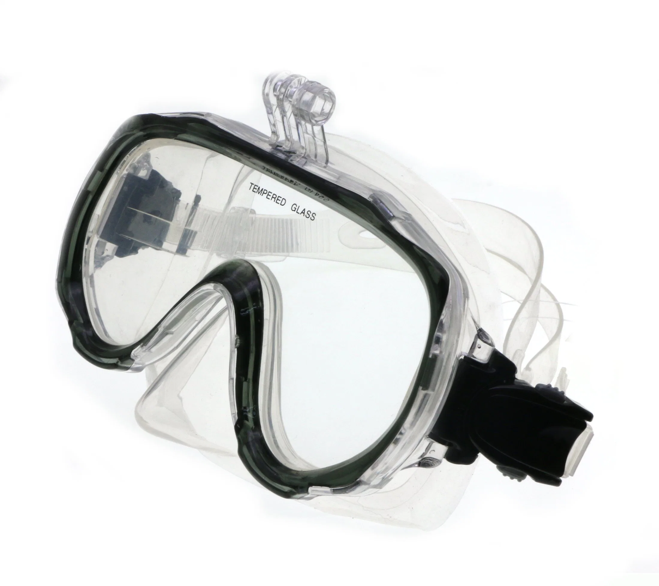 Reanson Manufacturer High-Quality Diving Equipment Anti-Fog Diving Mask with Camera Holder for Scuba/Spearfishing Dive