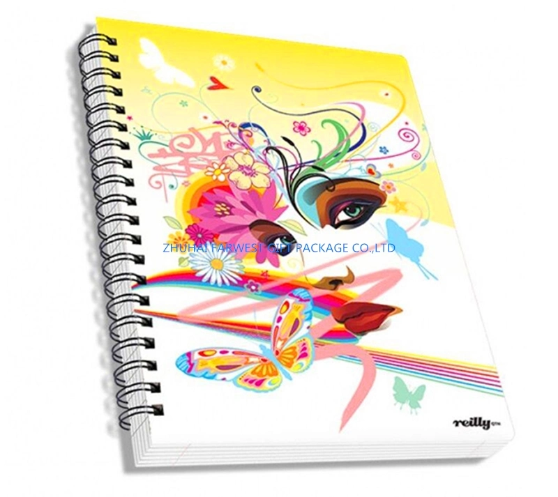 Os notebooks de papel imprimir capas personalizadas Notebook simples tamanho A5 por grosso