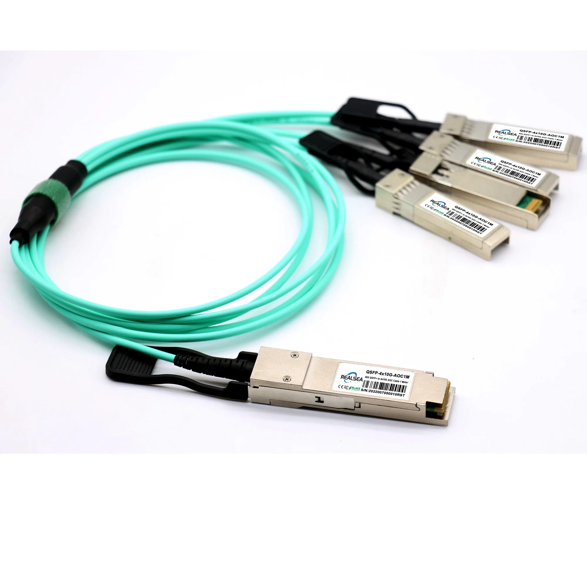 La AOC de red 40g compatibles Qsfp+ Aoc Cable Óptico activo