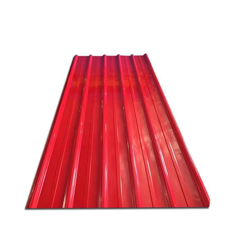 Colorful Hollow Plastic UPVC Roofing Tile PVC 20 Gauge Gi Galvanized Corrugated PPGI Color Coated Prepainted Steel Metal Roof Sheet Price for Warehouse