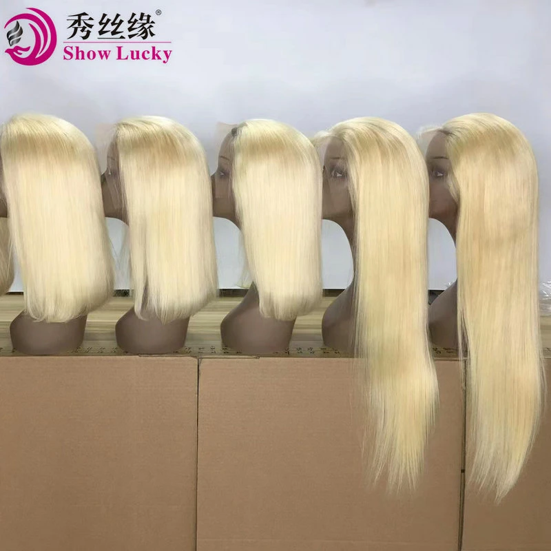 Chinese Hair Factory Short Bone Straight Remy Brazilian Virgin Hair Colorful Bob Virgin Human Hair HD Frontal Lace Wigs Hair Dubai