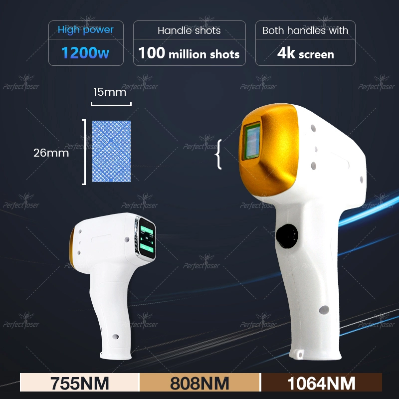 CE/FDA/RoHS 808nm 1064nm IPL dispositivo personalizable para la eliminación rápida del vello con láser