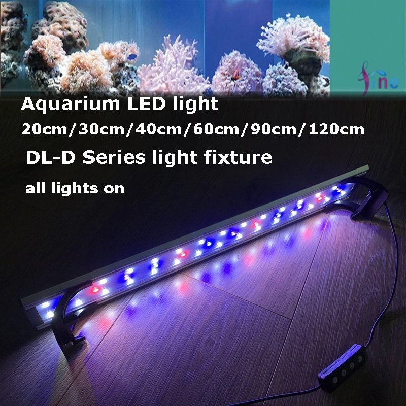 30-120cm Aquarium Blue and White LED Lighting Fish Tank Lamp