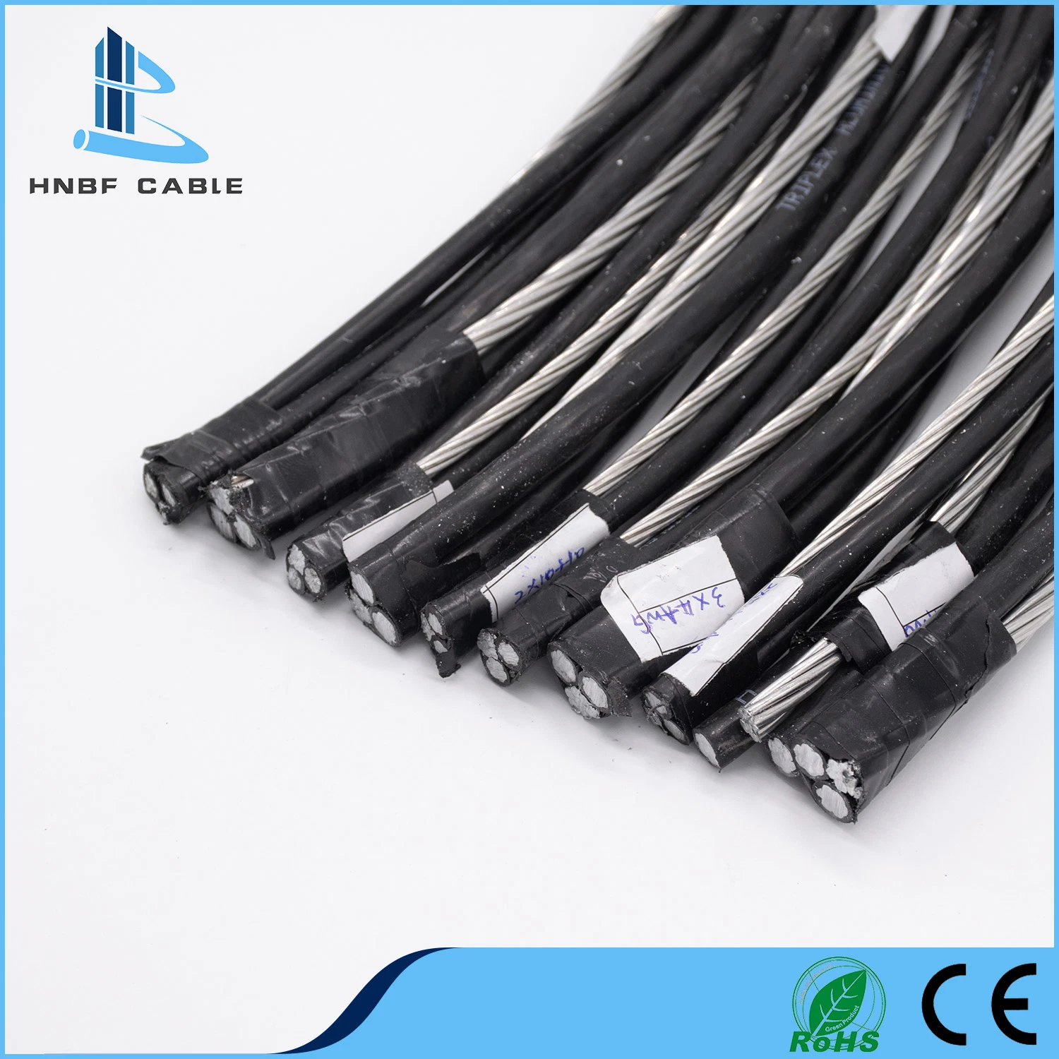 Low Voltage Aluminum Conductor XLPE/PE Insulated Duplex Drop 1*50+50sqmm ABC Cable